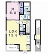 山陽本線（中国）/新倉敷駅 バス:8分:停歩9分 2階 築12年 1LDKの間取り