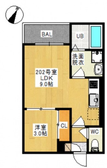 間取図 山陽本線（中国）/倉敷駅 徒歩30分 2階 築2年
