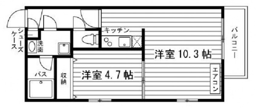 間取図 山陽本線（中国）/中庄駅 徒歩17分 1階 築18年