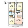 山陽本線（中国）/倉敷駅 バス:5分:停歩9分 3階 築19年 3LDKの間取り