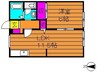 水島臨海鉄道水島本線/栄駅 徒歩21分 2階 築31年 1LDKの間取り
