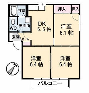 間取り図 宇野線<宇野みなと線>/早島駅 徒歩8分 2階 築28年