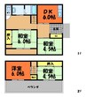 山陽本線（中国）/金光駅 徒歩9分 1-2階 築45年 4DKの間取り