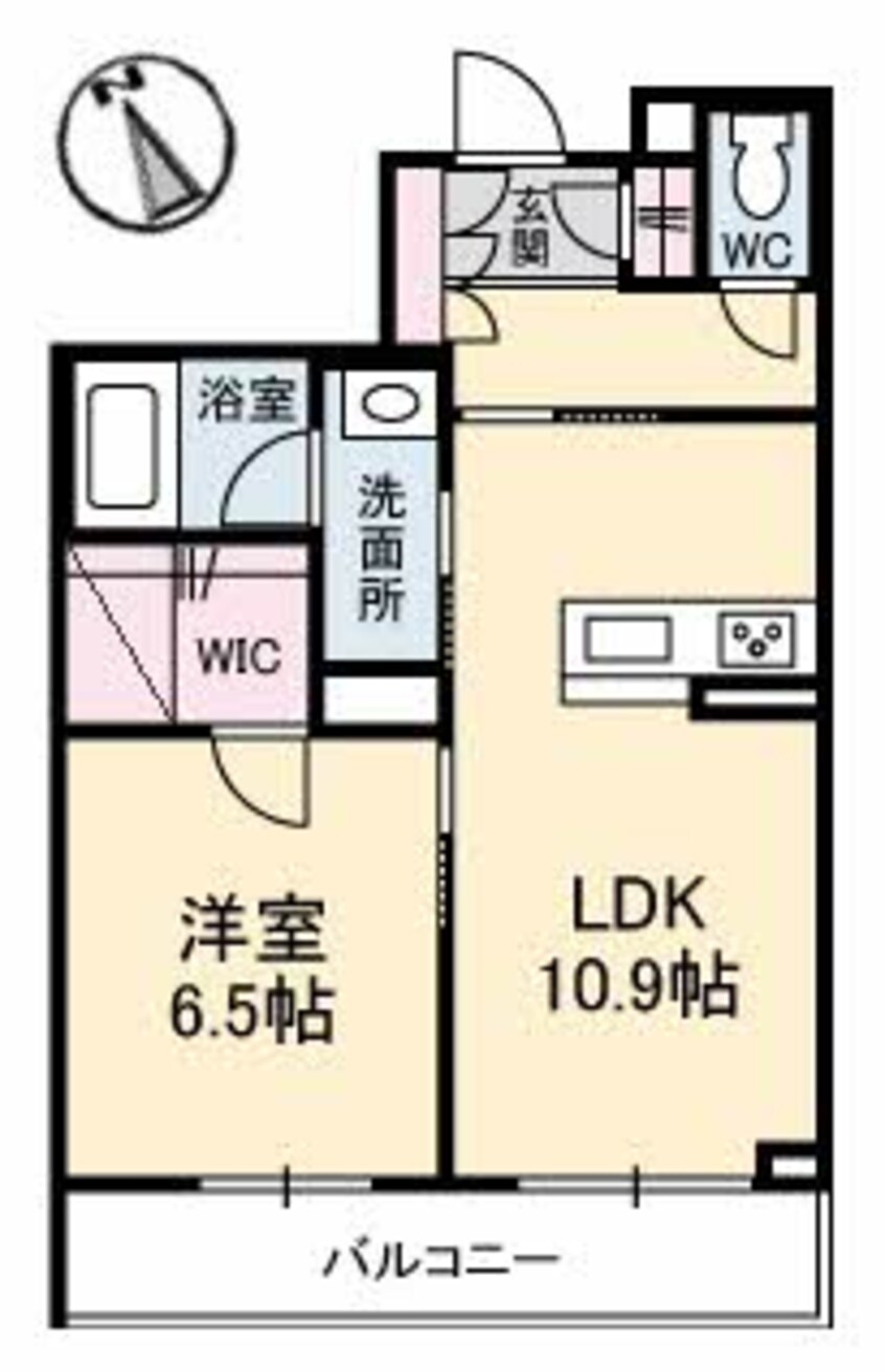 間取図 水島臨海鉄道水島本線/球場前駅 徒歩8分 3階 築4年