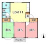 瀬戸大橋線/上の町駅 徒歩46分 2階 築31年 3LDKの間取り