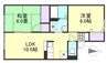 水島臨海鉄道水島本線/水島駅 徒歩14分 1階 築27年 2LDKの間取り