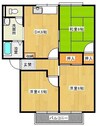 山陽本線（中国）/新倉敷駅 徒歩30分 2階 築33年 3DKの間取り