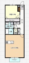 山陽本線（中国）/中庄駅 徒歩11分 1階 築6年 1LDKの間取り