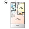 山陽本線（中国）/西阿知駅 徒歩8分 1階 築20年 1LDKの間取り