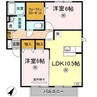 山陽本線（中国）/中庄駅 徒歩8分 2階 築18年 2LDKの間取り