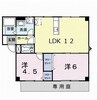 山陽本線（中国）/西阿知駅 徒歩12分 1階 築33年 2LDKの間取り