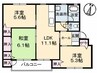 山陽本線（中国）/中庄駅 徒歩2分 1階 築26年 3LDKの間取り