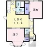 瀬戸大橋線/上の町駅 徒歩10分 1階 築23年 2LDKの間取り