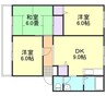 山陽本線（中国）/西阿知駅 徒歩19分 1階 築30年 3DKの間取り