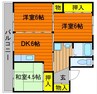 宇野線<宇野みなと線>/備前田井駅 徒歩44分 4階 築30年 3DKの間取り