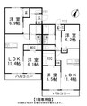 フォレストⅡ 2LDKの間取り