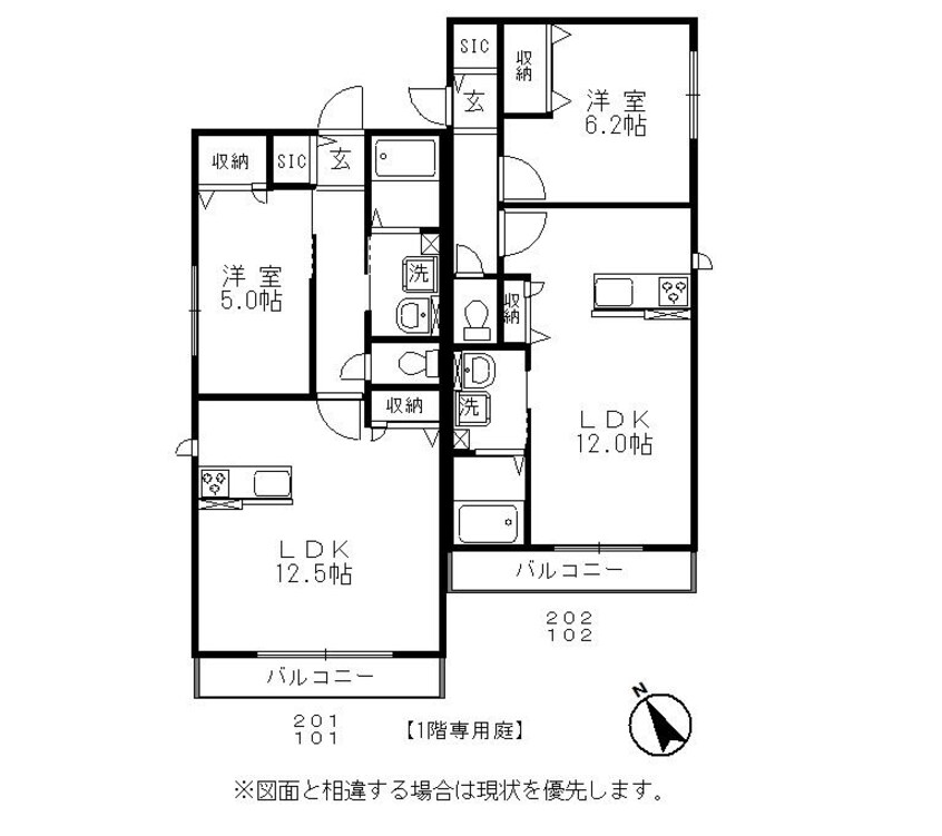 間取図 カナリア