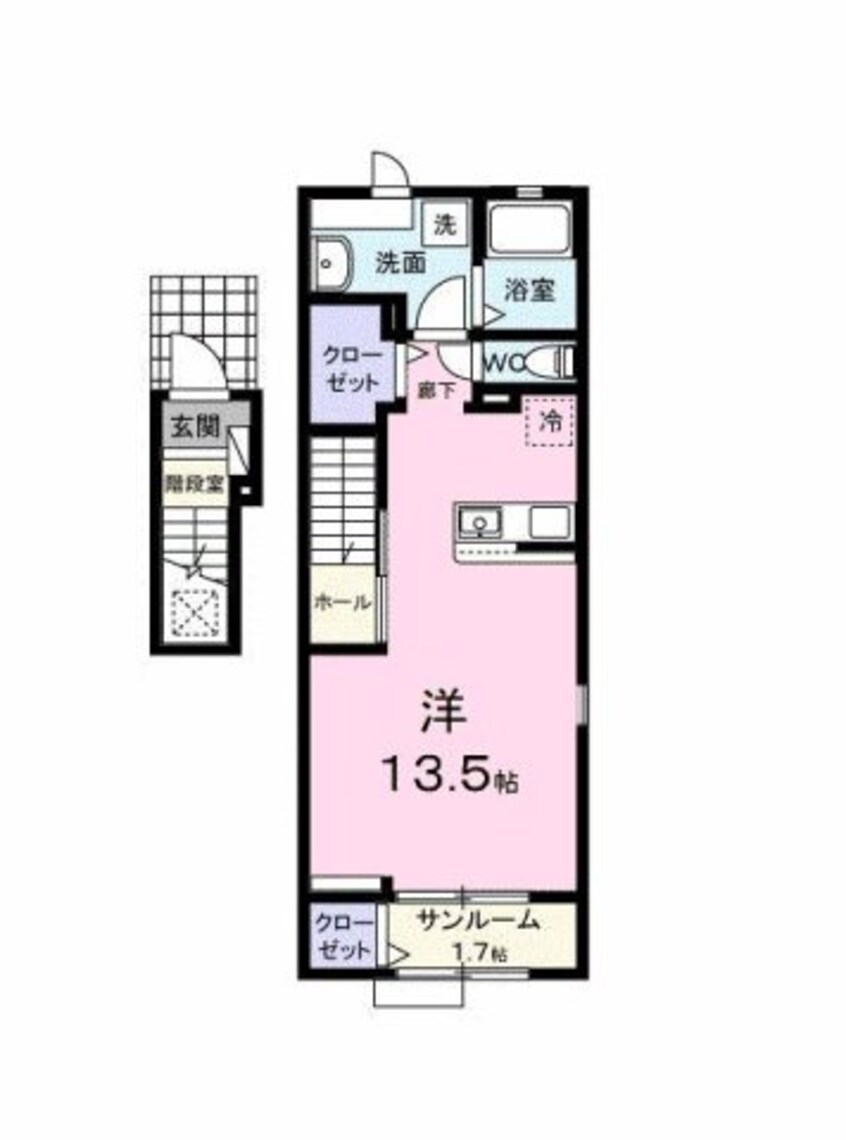 間取図 エムズガーデンＡ