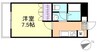ゆうとぴあ 1Kの間取り