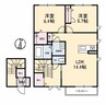 アムルーズ　Ａ棟 2LDKの間取り