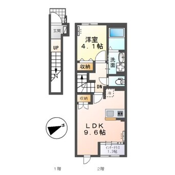 間取図 仮）スターテラスⅡ中庄