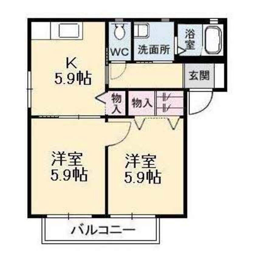 間取図 ノースヴェレッジ　Ⅳ　Ｃ棟