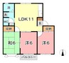 瀬戸大橋線/上の町駅 徒歩46分 2階 築31年 3LDKの間取り