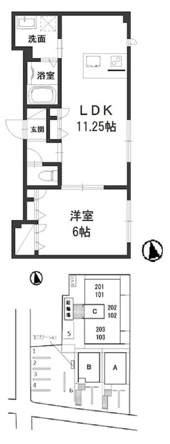 間取図 山陽本線（中国）/倉敷駅 徒歩12分 1階 築8年