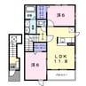 Ｆａｍｉｌｌｅ　Ｃ 2LDKの間取り