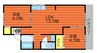 水島臨海鉄道水島本線/倉敷市駅 徒歩25分 2階 築41年 2LDKの間取り
