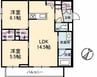 山陽本線（中国）/倉敷駅 徒歩13分 2階 築浅 2LDKの間取り