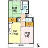 瀬戸大橋線/児島駅 徒歩16分 1階 築31年 2DKの間取り