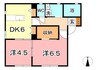 吉備線<桃太郎線>/総社駅 徒歩16分 1階 築21年 2DKの間取り