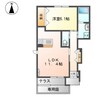 山陽本線（中国）/西阿知駅 徒歩14分 1階 築13年 1LDKの間取り