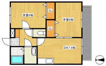 間取図 パティオD棟