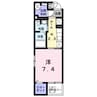 山陽本線（中国）/新倉敷駅 徒歩5分 3階 築8年 1Kの間取り