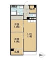 匠コーポラスII 2LDKの間取り