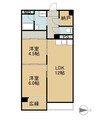 匠コーポラスII 2LDKの間取り