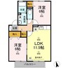 伯備線/総社駅 徒歩20分 2階 築21年 2LDKの間取り