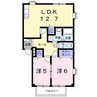 水島臨海鉄道水島本線/西富井駅 徒歩7分 2階 築30年 2LDKの間取り