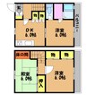 水島臨海鉄道水島本線/栄駅 徒歩30分 1-2階 築32年 3DKの間取り