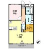 水島臨海鉄道水島本線/球場前駅 徒歩14分 2階 築13年 1LDKの間取り