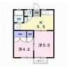 コーポ　コタニⅡ 2Kの間取り