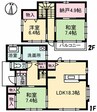 山陽本線（中国）/倉敷駅 徒歩27分 1-2階 築26年 3LDK+Sの間取り