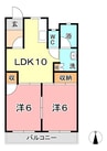 山陽本線（中国）/中庄駅 徒歩2分 3階 築47年 2LDKの間取り
