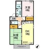 水島臨海鉄道水島本線/西富井駅 徒歩12分 1階 築25年 2DKの間取り