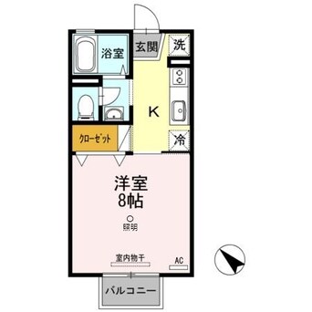 間取図 山陽本線（中国）/倉敷駅 バス28分嘉永橋下車:停歩52分 2階 築29年
