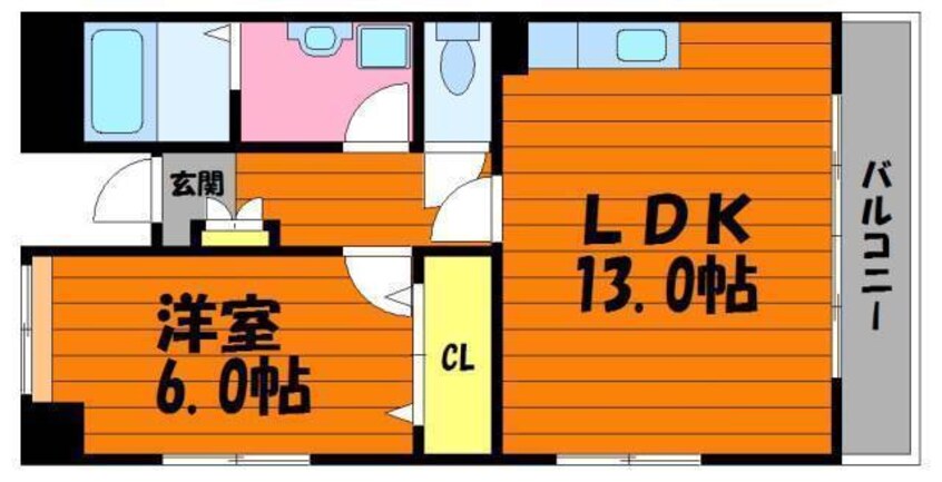 間取図 山陽本線（中国）/倉敷駅 徒歩15分 2階 築21年