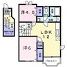 宇野線<宇野みなと線>/彦崎駅 徒歩6分 2階 築26年 2LDKの間取り
