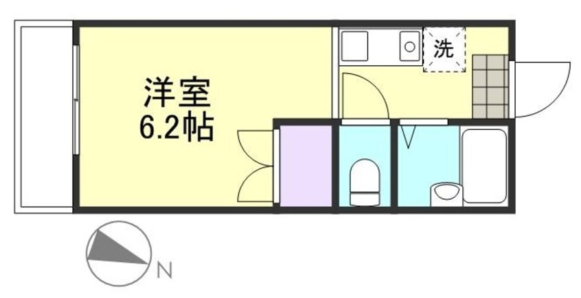 間取図 山陽本線（中国）/新倉敷駅 徒歩7分 2階 築30年